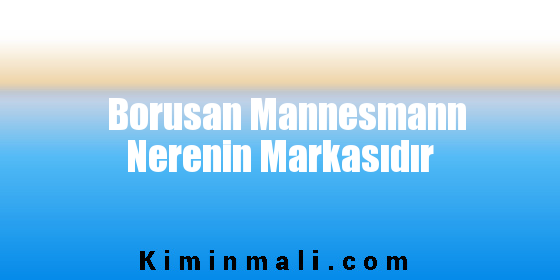 Borusan Mannesmann Nerenin Markasıdır
