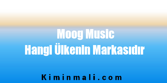 Moog Music Hangi Ülkenin Markasıdır
