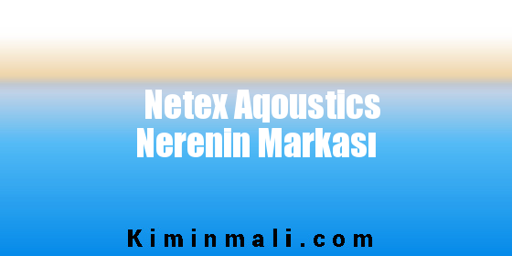 Netex Aqoustics Nerenin Markası