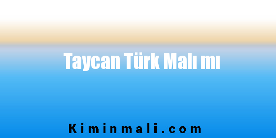 Taycan Türk Malı mı