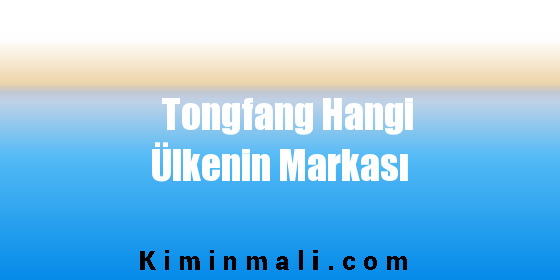 Tongfang Hangi Ülkenin Markası