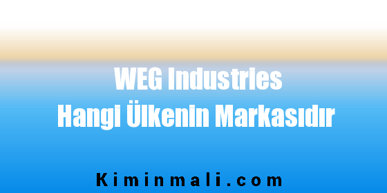 WEG Industries Hangi Ülkenin Markasıdır