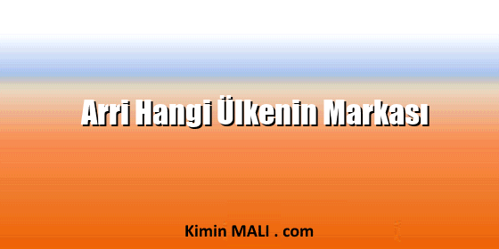 Arri Hangi Ülkenin Markası Arri Hangi Ülkenin Markası Public Domain - CC0