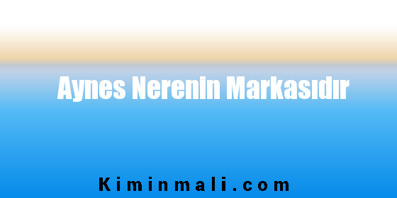 Aynes Nerenin Markasıdır