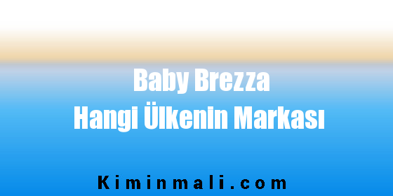 Baby Brezza Hangi Ülkenin Markası