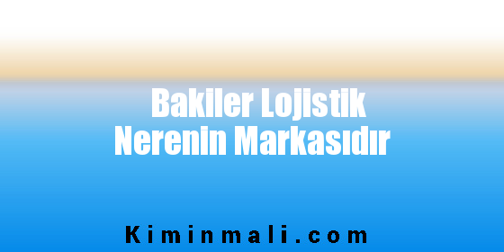 Bakiler Lojistik Nerenin Markasıdır