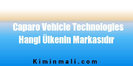 Caparo Vehicle Technologies Hangi Ülkenin Markasıdır