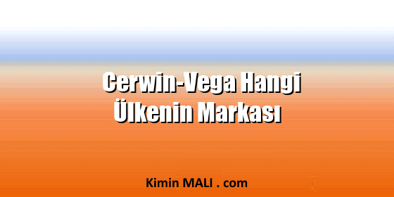 Cerwin-Vega Hangi Ülkenin Markası Public Domain - CC0