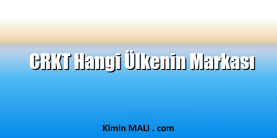 CRKT Hangi Ülkenin Markası. Public Domain - CC0