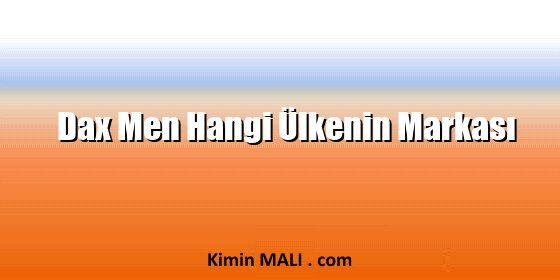 Dax Men Hangi Ülkenin Markası. Public Domain - CC0
