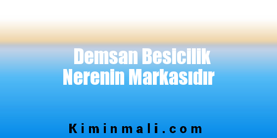 Demsan Besicilik Nerenin Markasıdır