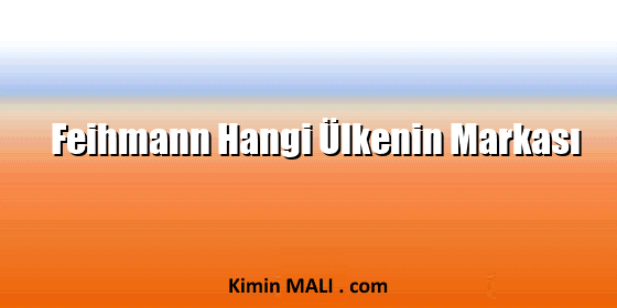 Feihmann Hangi Ülkenin Markası Public Domain - CC0