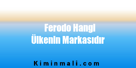 Ferodo Hangi Ülkenin Markasıdır