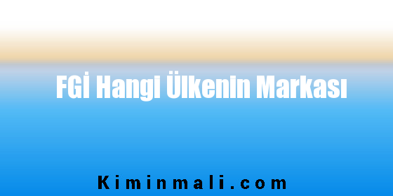 FGİ Hangi Ülkenin Markası