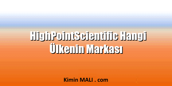 HighPointScientific Hangi Ülkenin Markası. Public Domain - CC0