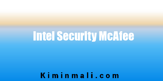 Intel Security McAfee