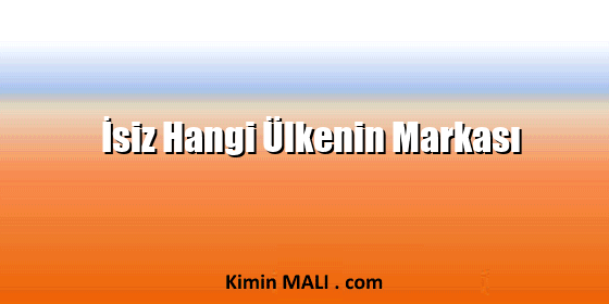 İsiz Hangi Ülkenin Markası. Public Domain - CC0