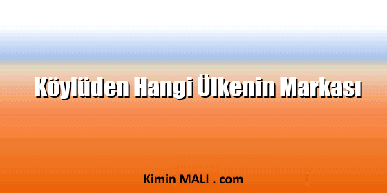 Köylüden Hangi Ülkenin Markası. Public Domain - CC0
