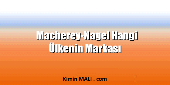 Macherey-Nagel Hangi Ülkenin Markası. Public Domain - CC0