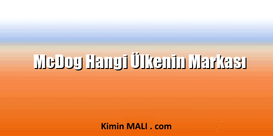McDog Hangi Ülkenin Markası. Public Domain - CC0