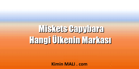 Miskets Capybara Hangi Ülkenin Markası