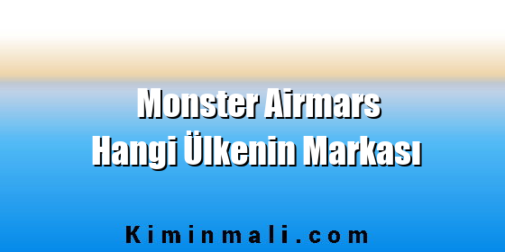 Monster Airmars Hangi Ülkenin Markası Public Domain - CC0