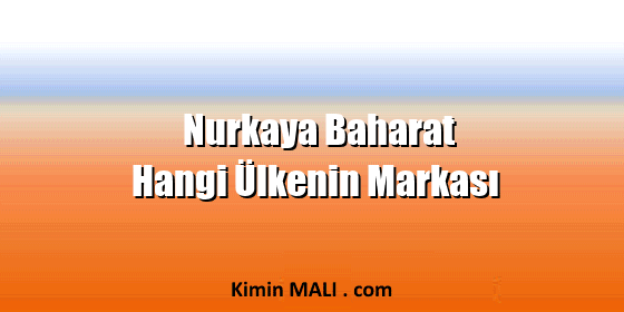 Nurkaya Baharat Hangi Ülkenin Markası. Public Domain - CC0