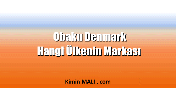 Obaku Denmark Hangi Ülkenin Markası Public Domain - CC0