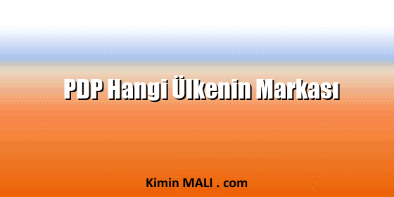 PDP Hangi Ülkenin Markası. Public Domain - CC0