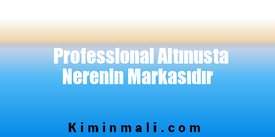 Professional Altınusta Nerenin Markasıdır