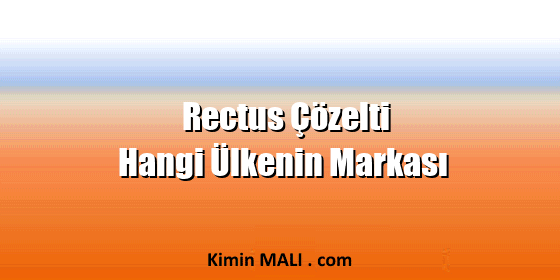 Rectus Çözelti Hangi Ülkenin Markası Public Domain - CC0