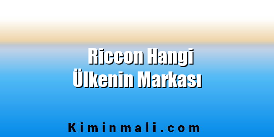 Riccon Hangi Ülkenin Markası