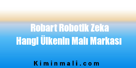 Robart Robotik Zeka Hangi Ülkenin Malı Markası