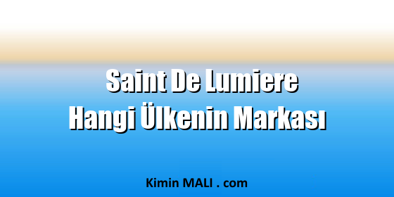 Saint De Lumiere Hangi Ülkenin Markası. Public Domain - CC0