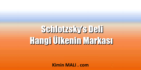 Schlotzsky’s Deli Hangi Ülkenin Markası Public Domain - CC0