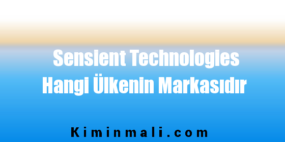 Sensient Technologies Hangi Ülkenin Markasıdır