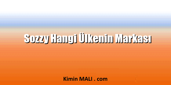 Sozzy Hangi Ülkenin Markası. Public Domain - CC0