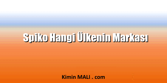 Spiko Hangi Ülkenin Markası. Public Domain - CC0