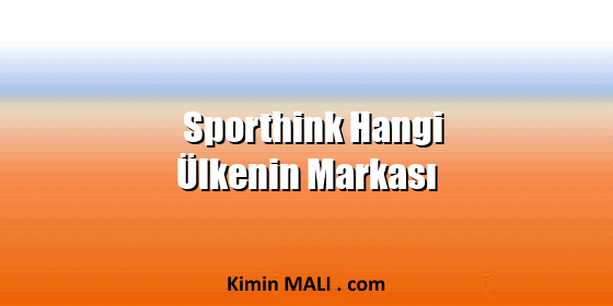 Sporthink Hangi Ülkenin Markası. Public Domain - CC0