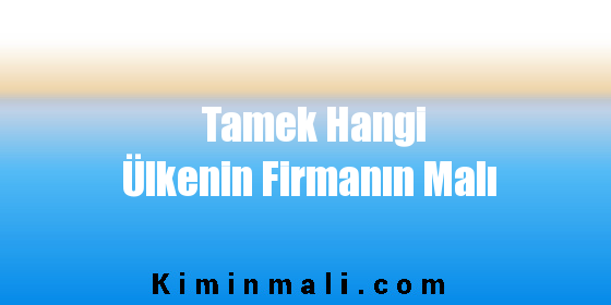 Tamek Hangi Ülkenin Firmanın Malı