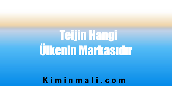 Teijin Hangi Ülkenin Markasıdır