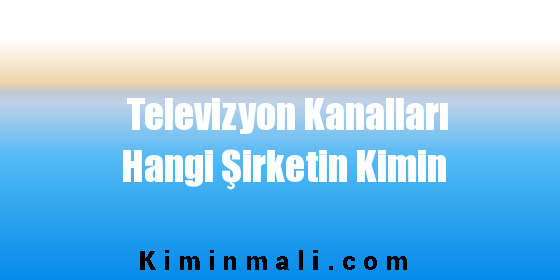 Televizyon Kanalları Hangi Şirketin Kimin