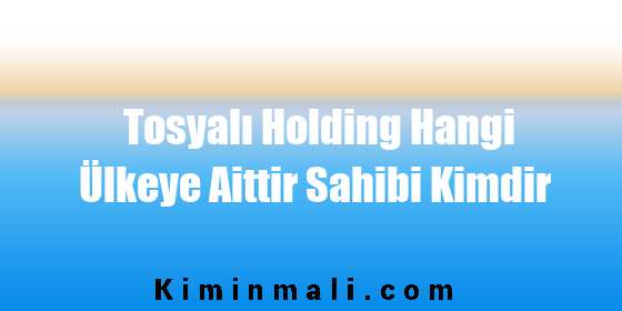 Tosyalı Holding Hangi Ülkeye Aittir Sahibi Kimdir