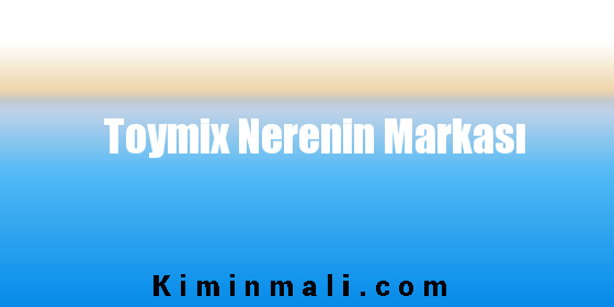 Toymix Nerenin Markası