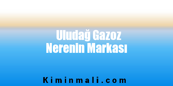 Uludağ Gazoz Nerenin Markası