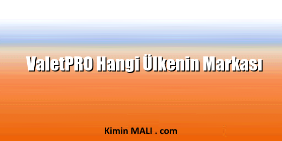 ValetPRO Hangi Ülkenin Markası. Public Domain - CC0