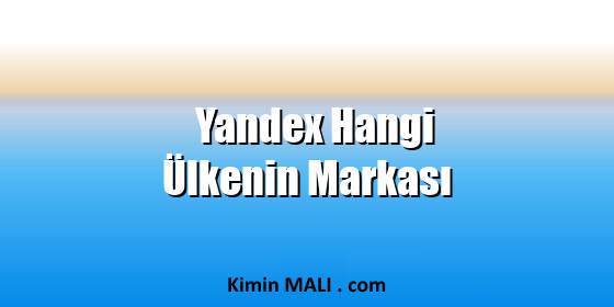 Yandex Hangi Ülkenin Markası Public Domain - CC0